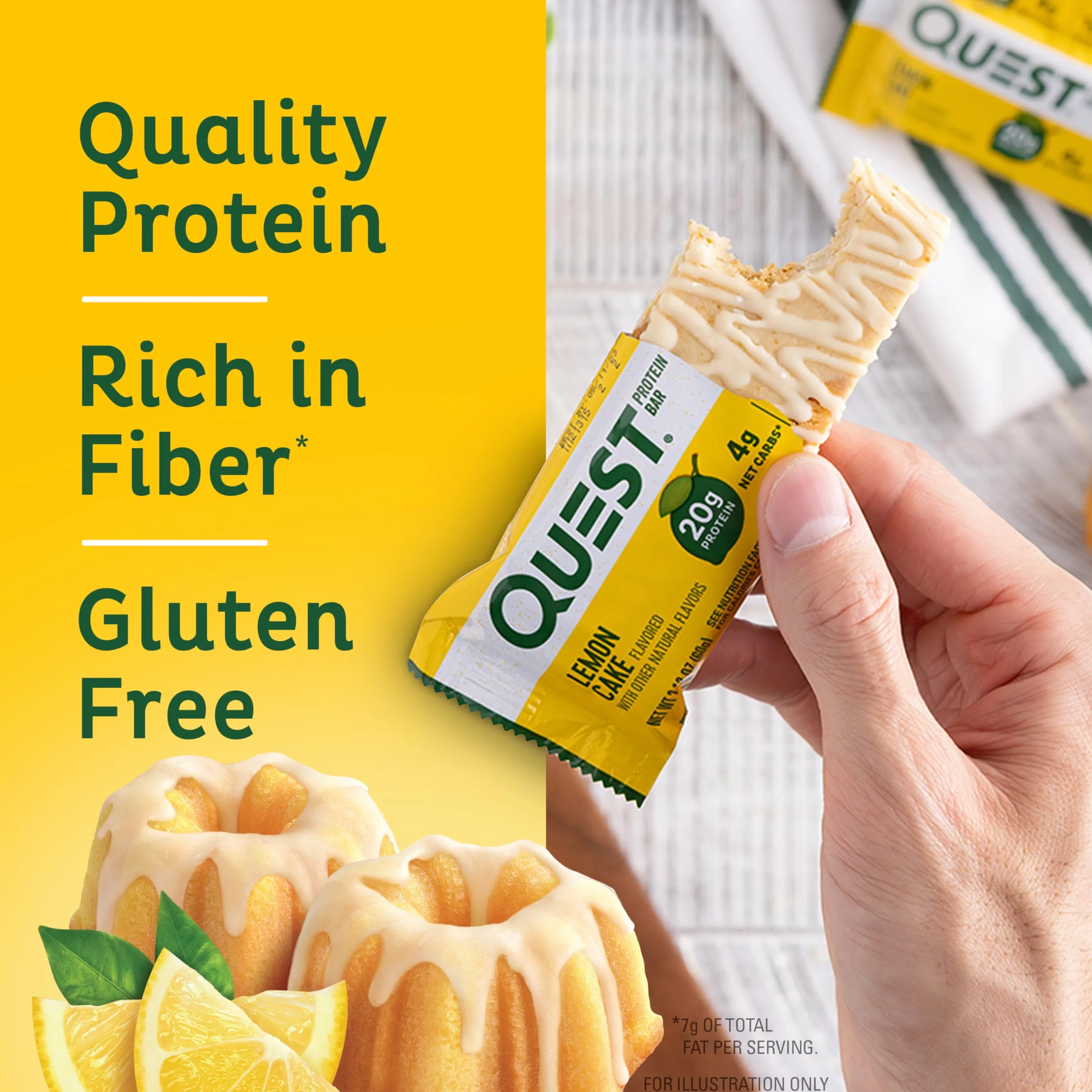 Quest Bar Lemon Cake 12/box
