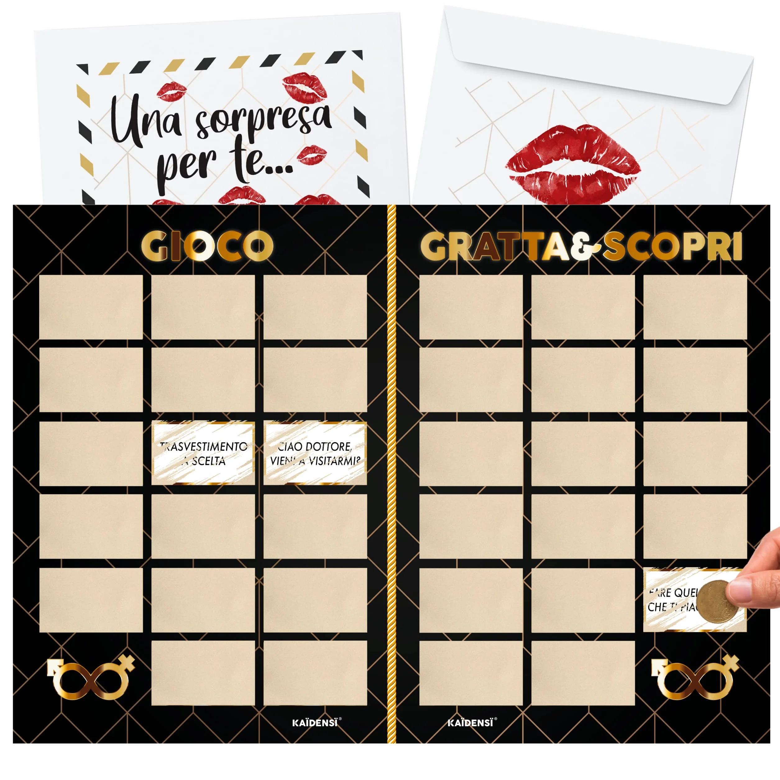 Idea Regalo Natale 2026 Originale - Calendario della Passione Gratta e Vinci - Idee Regali Divertenti Anniversario - Pensieri di Coppia Originali - Sorprese Romantiche Compleanno