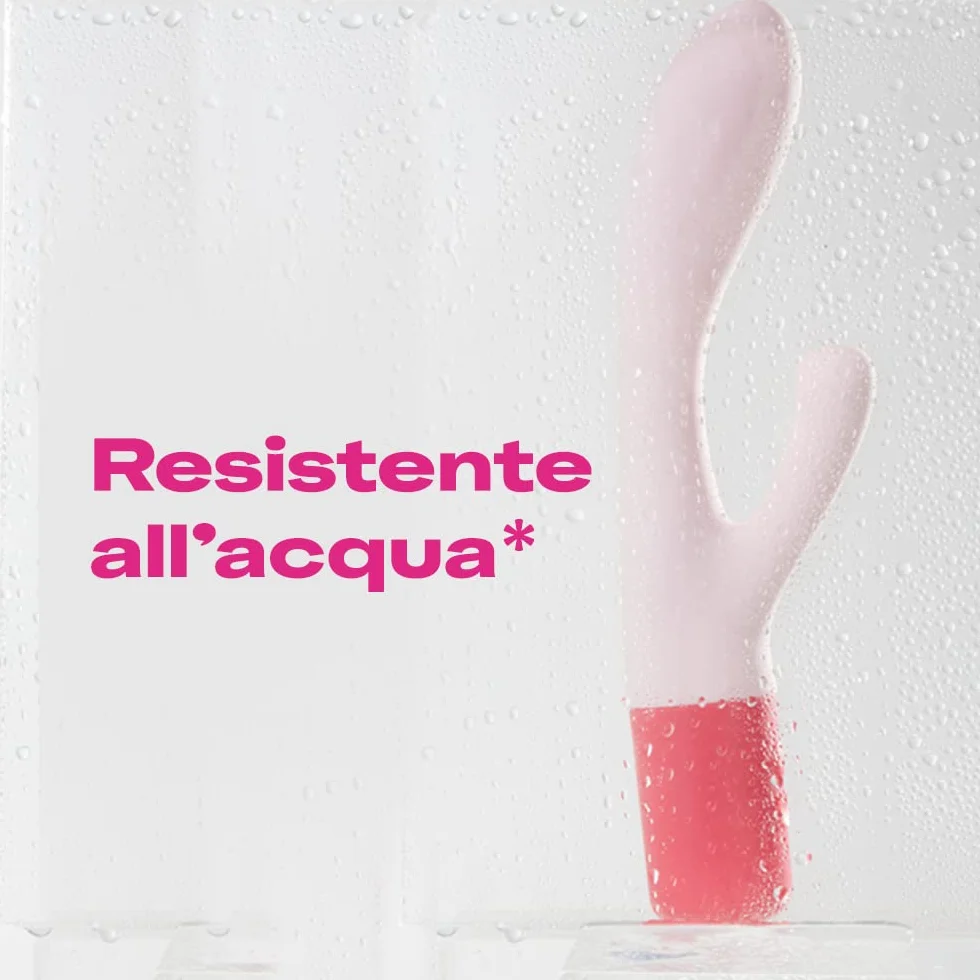 Durex Play Maxi Fun, Sex Toy, Massaggiatore Rabbit a Doppia Estremità, Vibratore per Stimolazione Combinata di Vagina e Clitoride, Waterproof