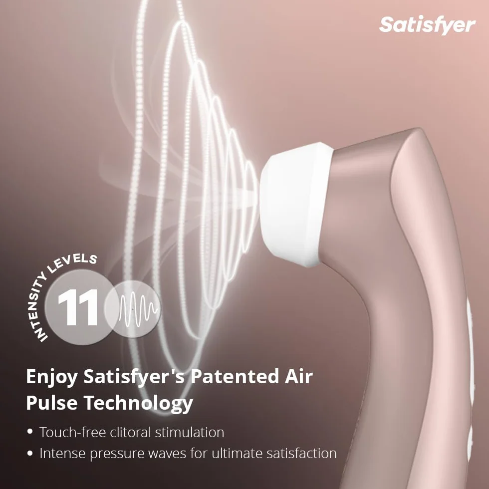 Satisfyer Pro 2 Plus Vibratore per Donna Professionale | Stimolazione Clitoridea silenziosa e potente con Tecnologia Liquid-Air | Vibratore con Vibrazione e Push | Sex Toys