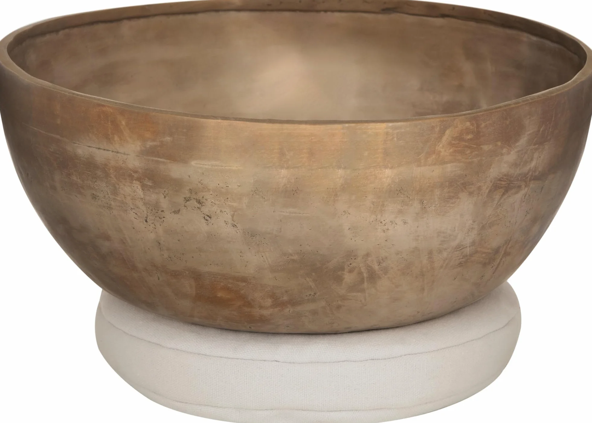 Cuscino di Grano Saraceno XDrum 21 cm in lino, riempito con grano saraceno. Diametro 21 cm. Ideale per preriscaldare campane tibetane, trasmette quasi tutte le vibrazioni.