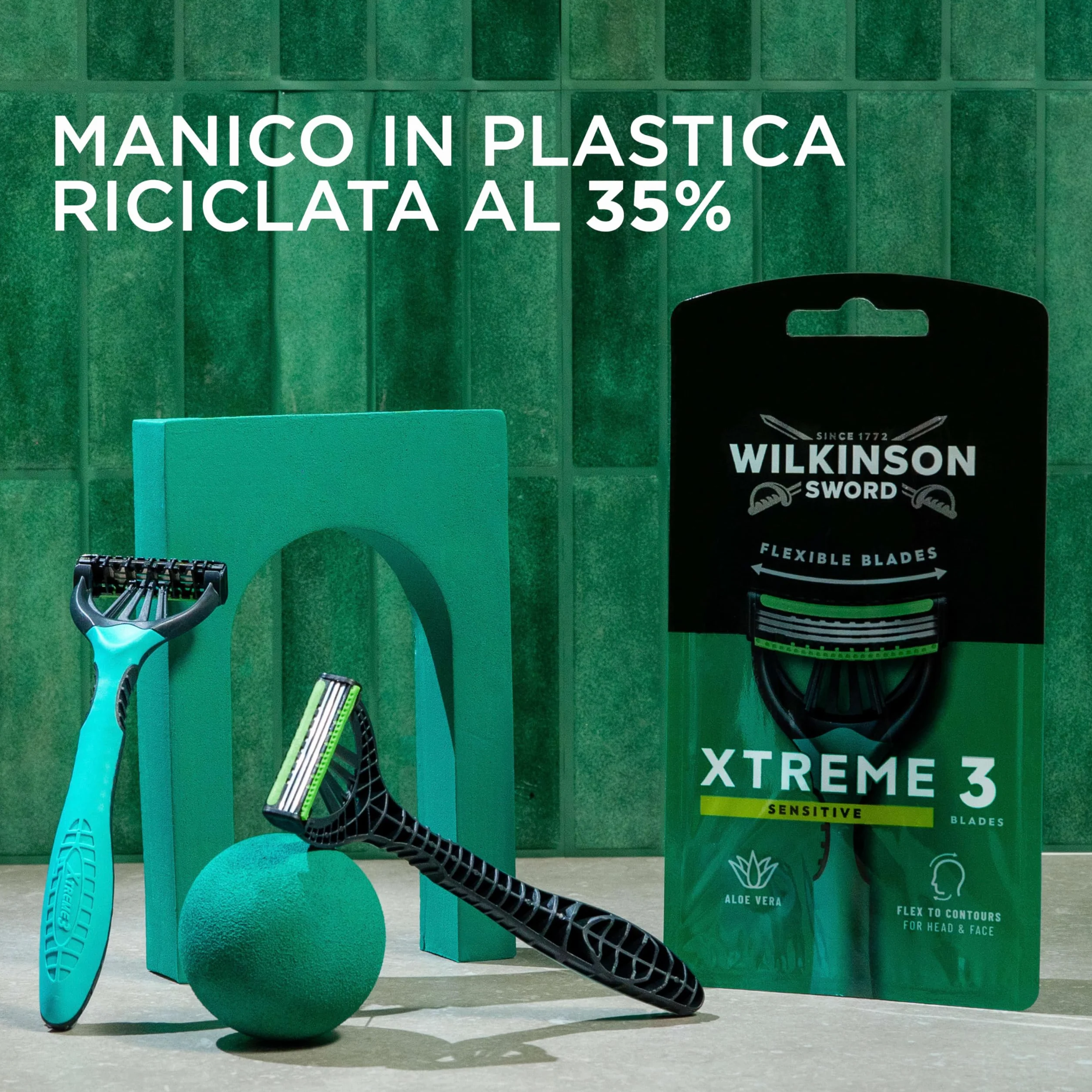 Wilkinson Sword Xtreme 3 Sensitive - Confezione da 4+2 rasoi usa e getta uomo