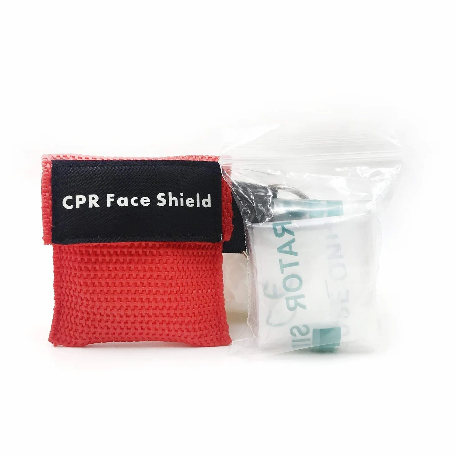 CPR Maschera Portachiavi Kit d'emergenza Salvare Scudi viso con barriera di respirazione a valvola per primo soccorso