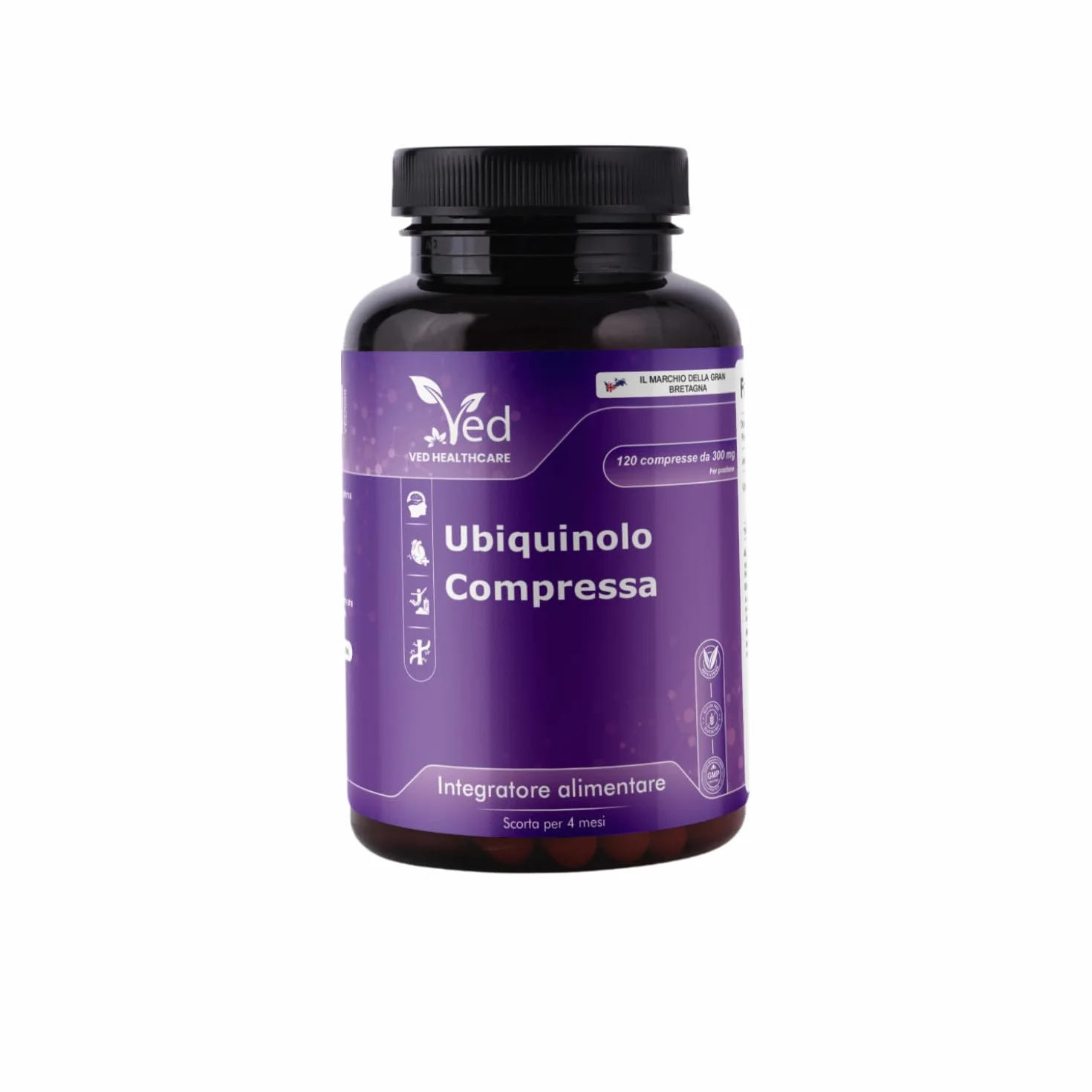 Con Ubiquinolo | Forma attiva coq10 | Elevato assorbimento/Bioattività migliorata | 300 mg,