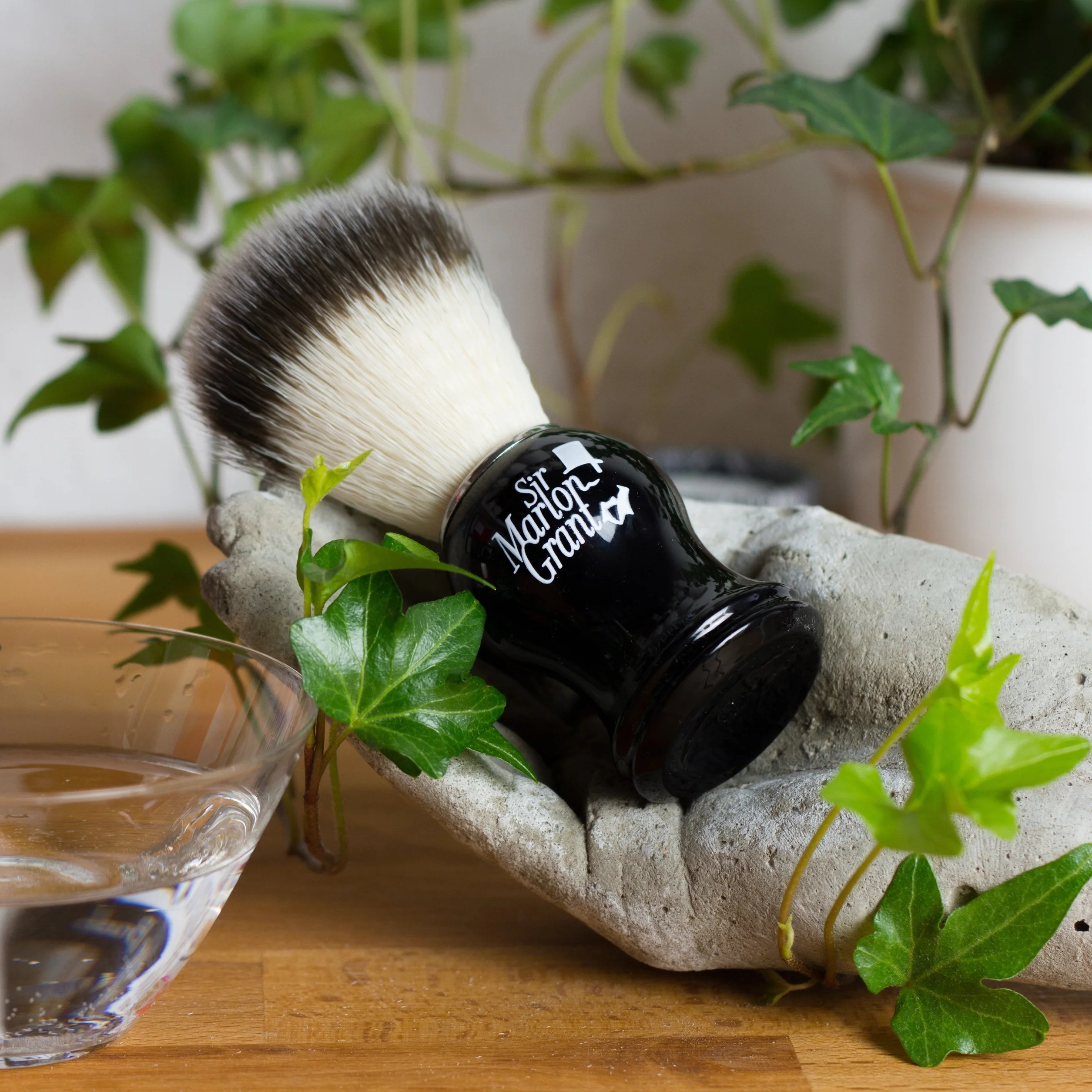 Set Da Barba Uomo Vegano Al 100% - Pennello Da Barba Di Qualità Premium - Con Scatola Da Viaggio - Perfetto Come Idea Regalo - Completo Di Spazzola