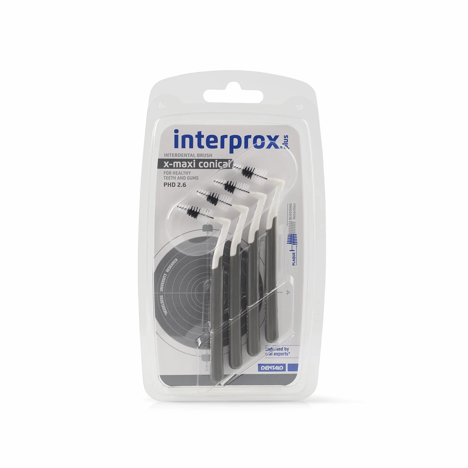 Interprox Plus X Maxi Conical 4 Scovolini Anti-Placca Anti-Carie PHD 2.6 Collo 90 Gradi