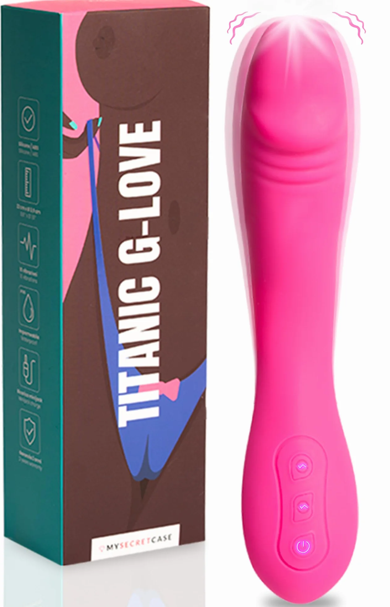 MySecretCase Vibratoreper Donna Grande 22cm Vibratore Punto G 10 Modalità di Vibrazione Vibratore Punto G Squirting Sexytoysys Donna Stimolatore Clitoride Femminile