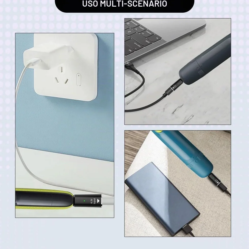 Philips Rasoio One Blade Sostituzione Caricabatterie 4.3V Type-C QP2520 QP2520/70 QP2520/72 QP2620
