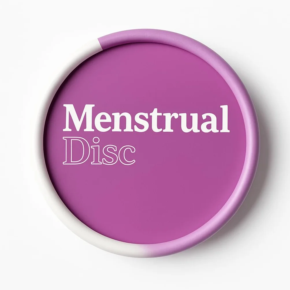 Disco mestruale riutilizzabile, 100% silicone medico, piacevole al tatto, taglie S e L, protezione per 12 ore, adatto per un flusso sanguigno forte, senza pressione, ecologico, ipoallergenico