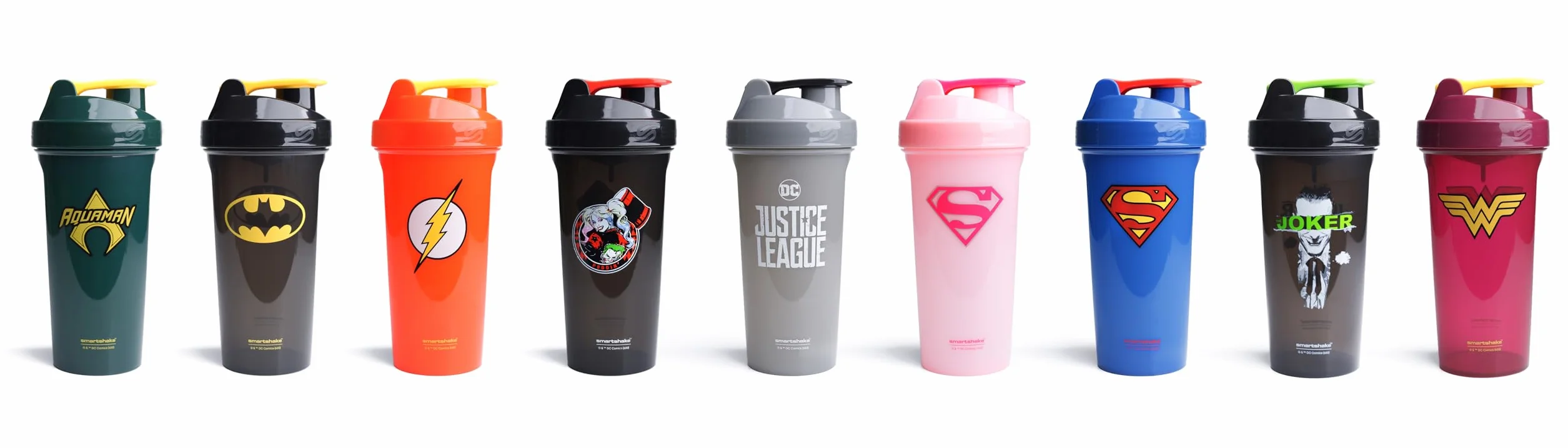 Smartshake Lite Wonder Woman Shake Bottiglie da donna 800 ml BPA Free Protein Shakes Bottiglia a tenuta stagna Donna Protein Powder Shaker Cup - Wonder Woman Gifts Justice League Accessori