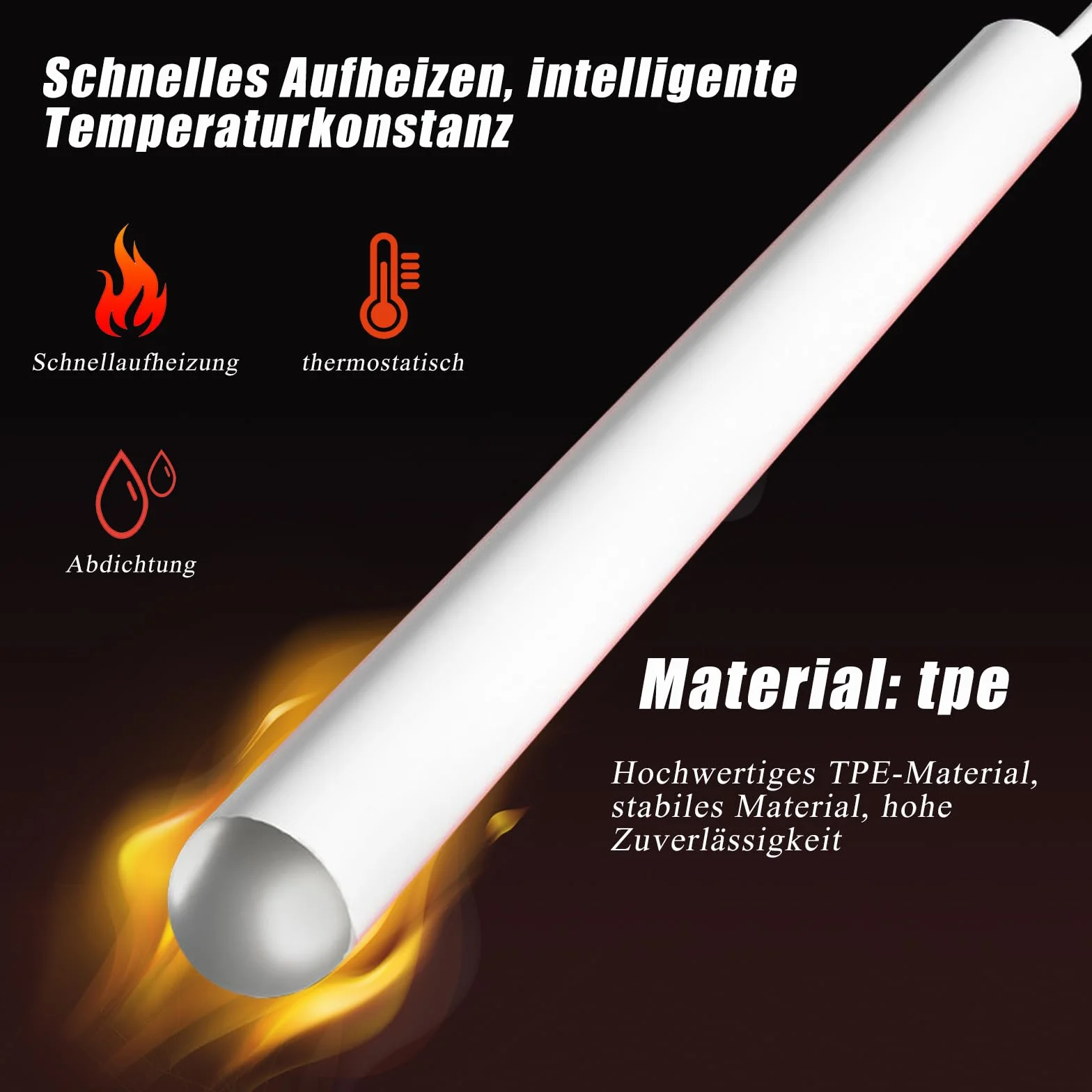 BDSMYEE Masturbator Asta Riscaldante per Uomo, Sex Toy Accessori per Masturbatori Maschili, USB a Riscaldamento Temperatura Costante da 42°C Sessuali per Uomini