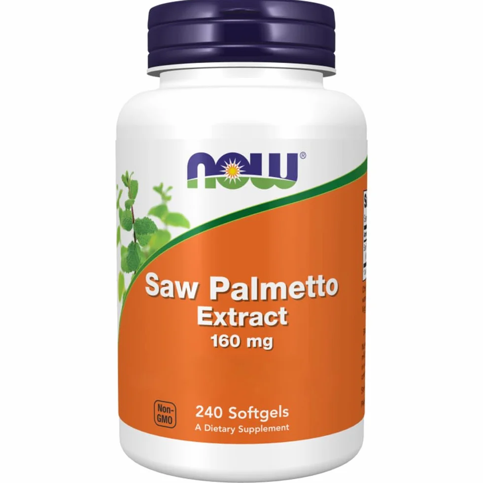Now Foods Estratto di Saw Palmetto 160mg 240 Softgels Testato in Laboratorio Senza Soia Senza Glutine Non-GMO