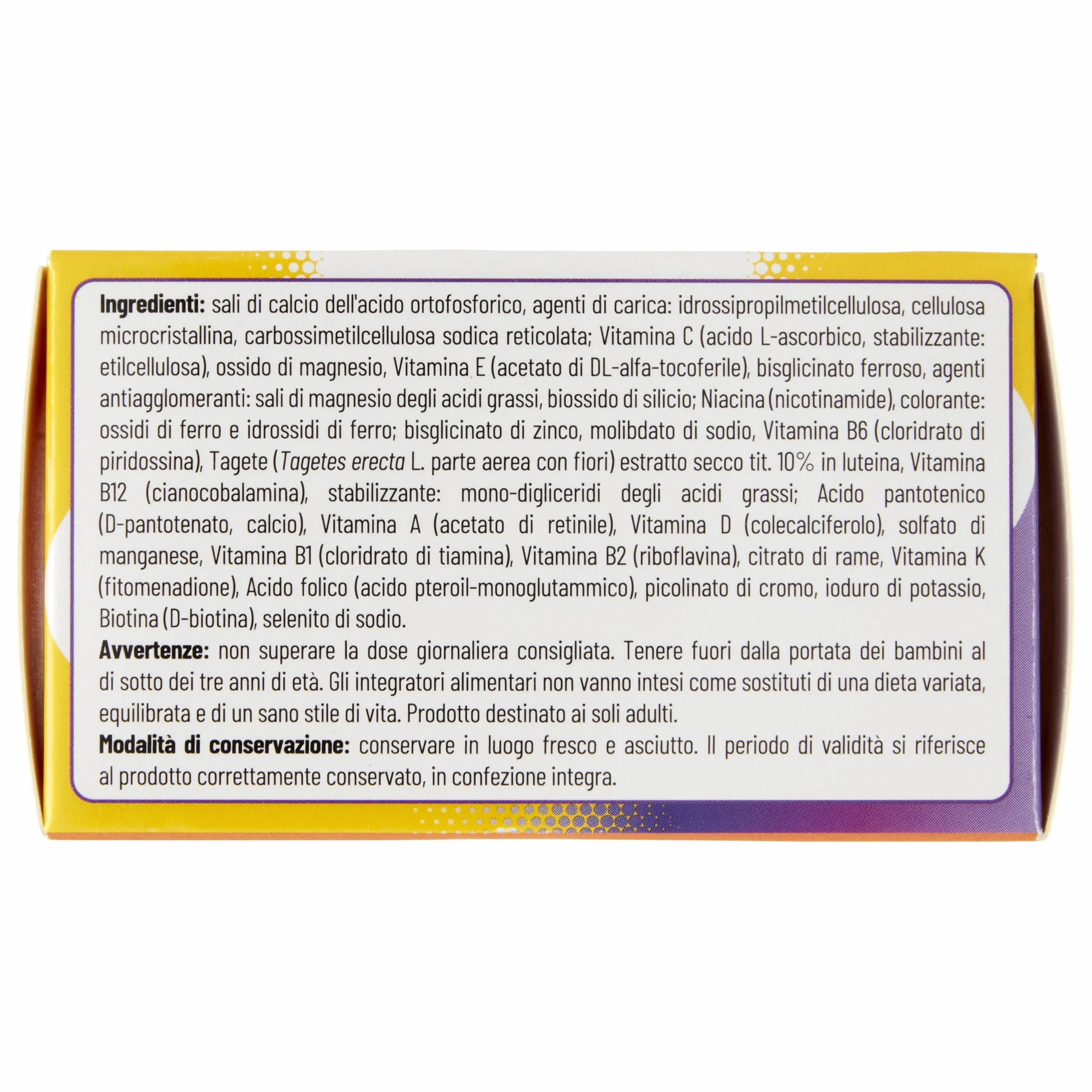 Equilibra Multivitamine e Minerali 50+ Rilascio Prolungato 30 Compresse Triplo Strato