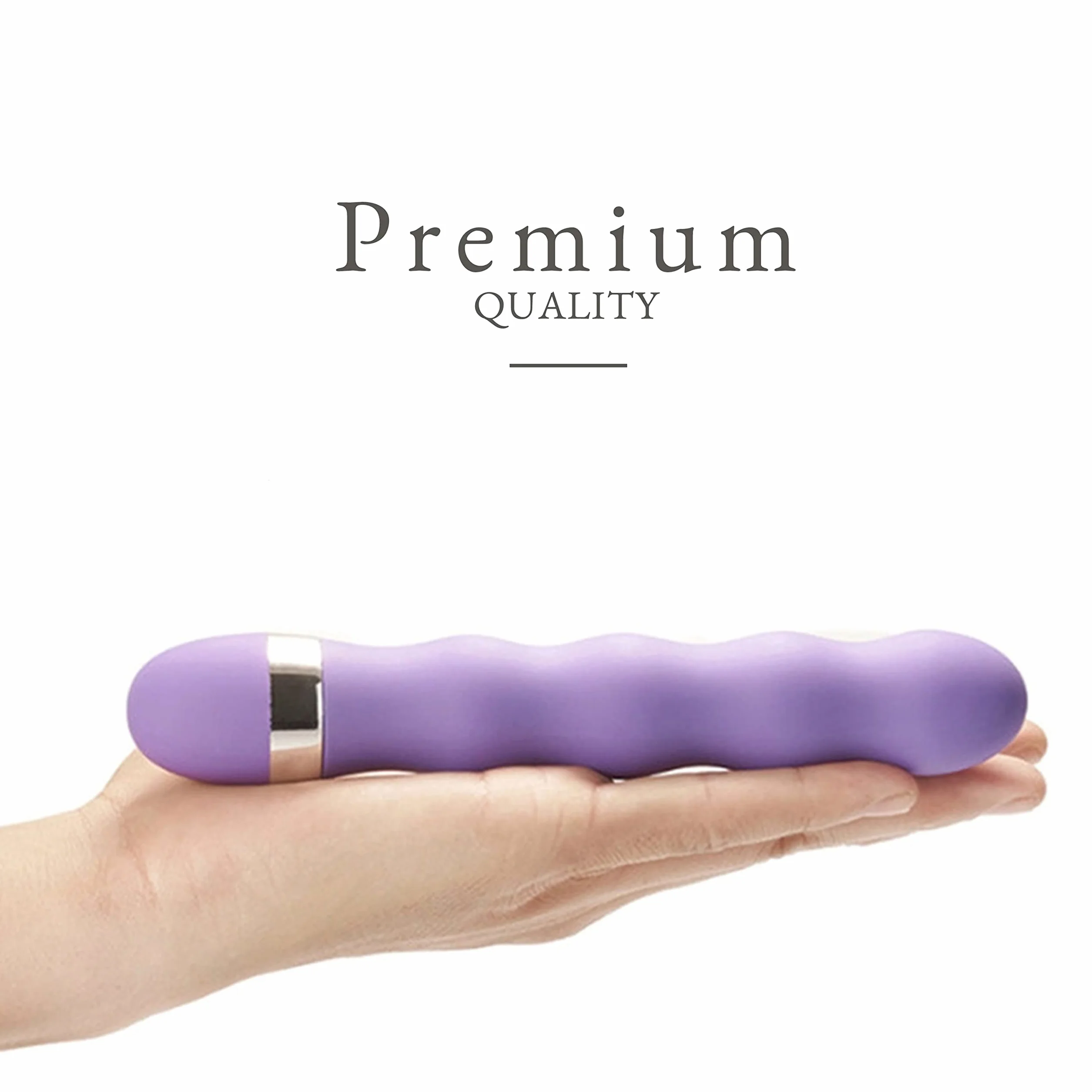 FOPS Vibratore Classico Viola per Donna Multivelocità Regolabile 18cm ⌀3cm Silicone Impermeabile Vibrante Silenzioso Sex Toy per Singolo Coppia W108-2