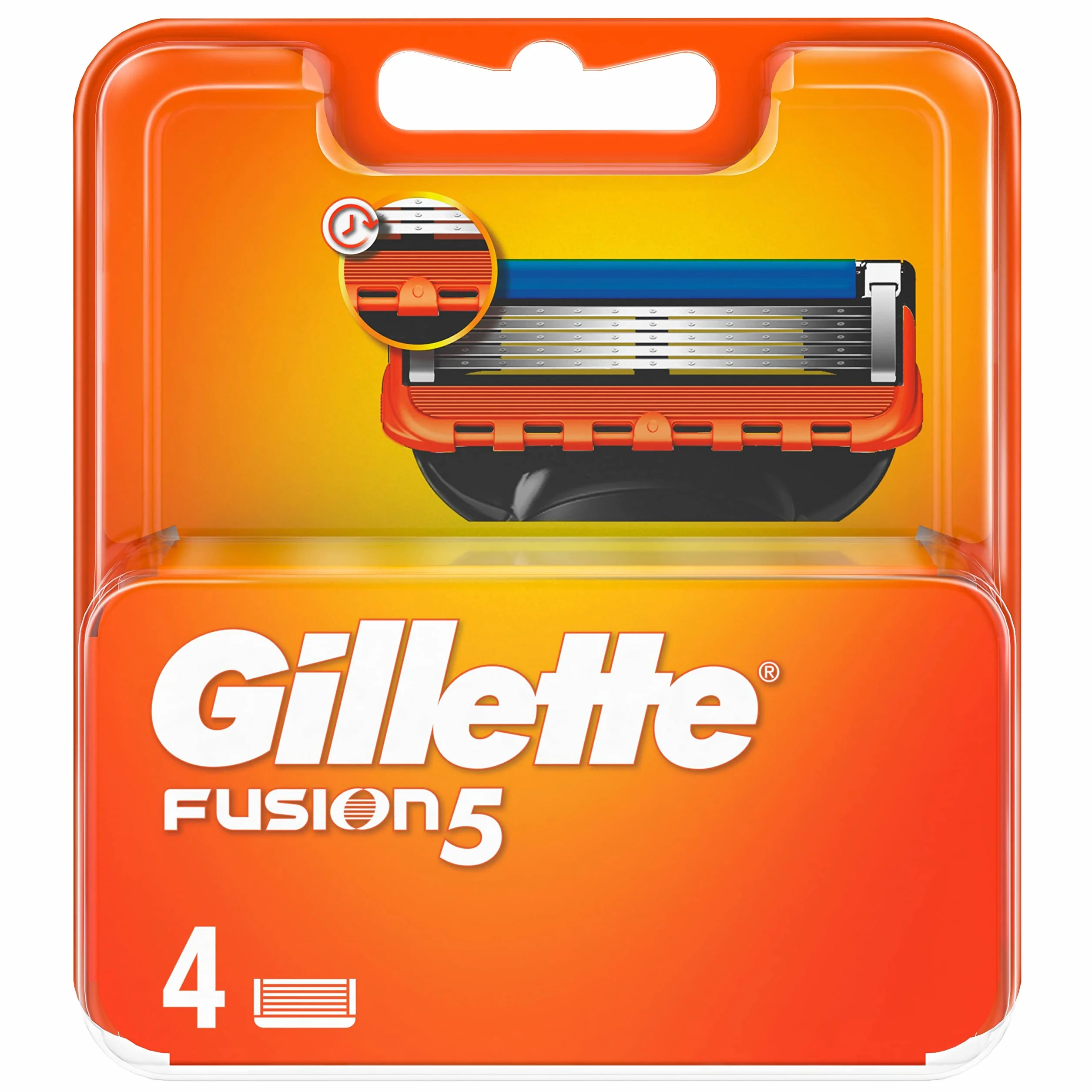 Gillette Fusion5 Lamette di Ricambio per Rasoio da Uomo (4 lamette)