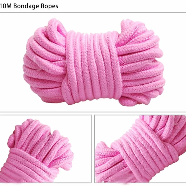 Set di Otto Pezzi di Lychee Modellato Rosa Regolabile Accessori per Il Piacere all'Interno, Fascia Elastica Morbida Come Regalo di Coppia, Manette Erotiche