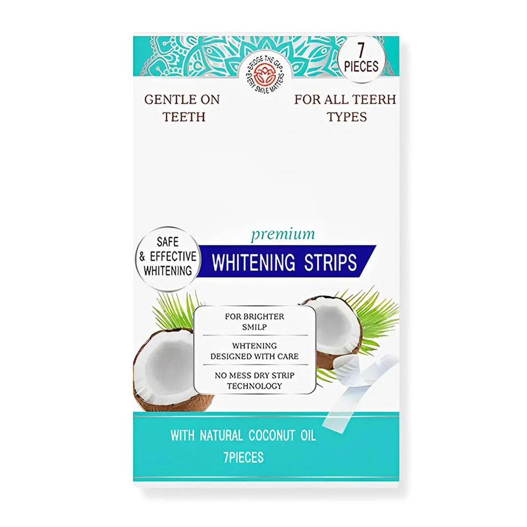 7 Pezzi Cocco Strisce Sbiancanti Denti, Senza Teeth Sbiancamento Dei Denti, Whitening Strips Per Sbiancamento Delicato, Facile Uso A Casa O In Viaggio