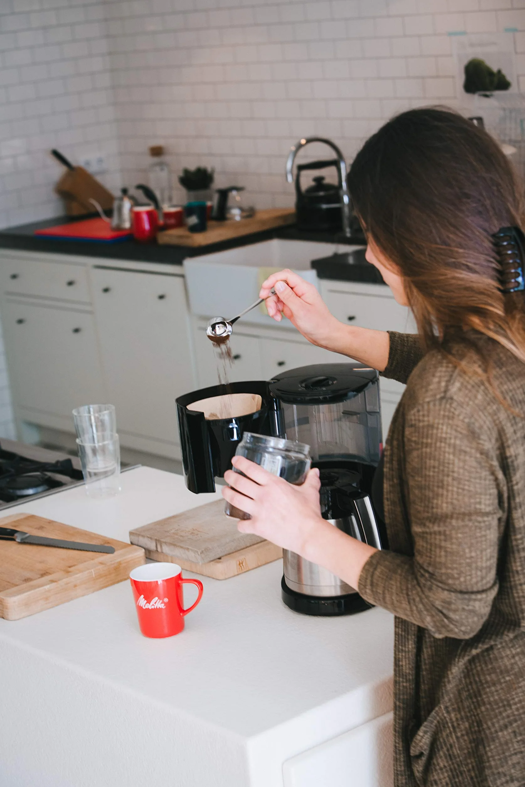 Melitta, 80 filtri per caffé, Dimensioni 1x4, Per caffettiera a filtri, Original, Scuro