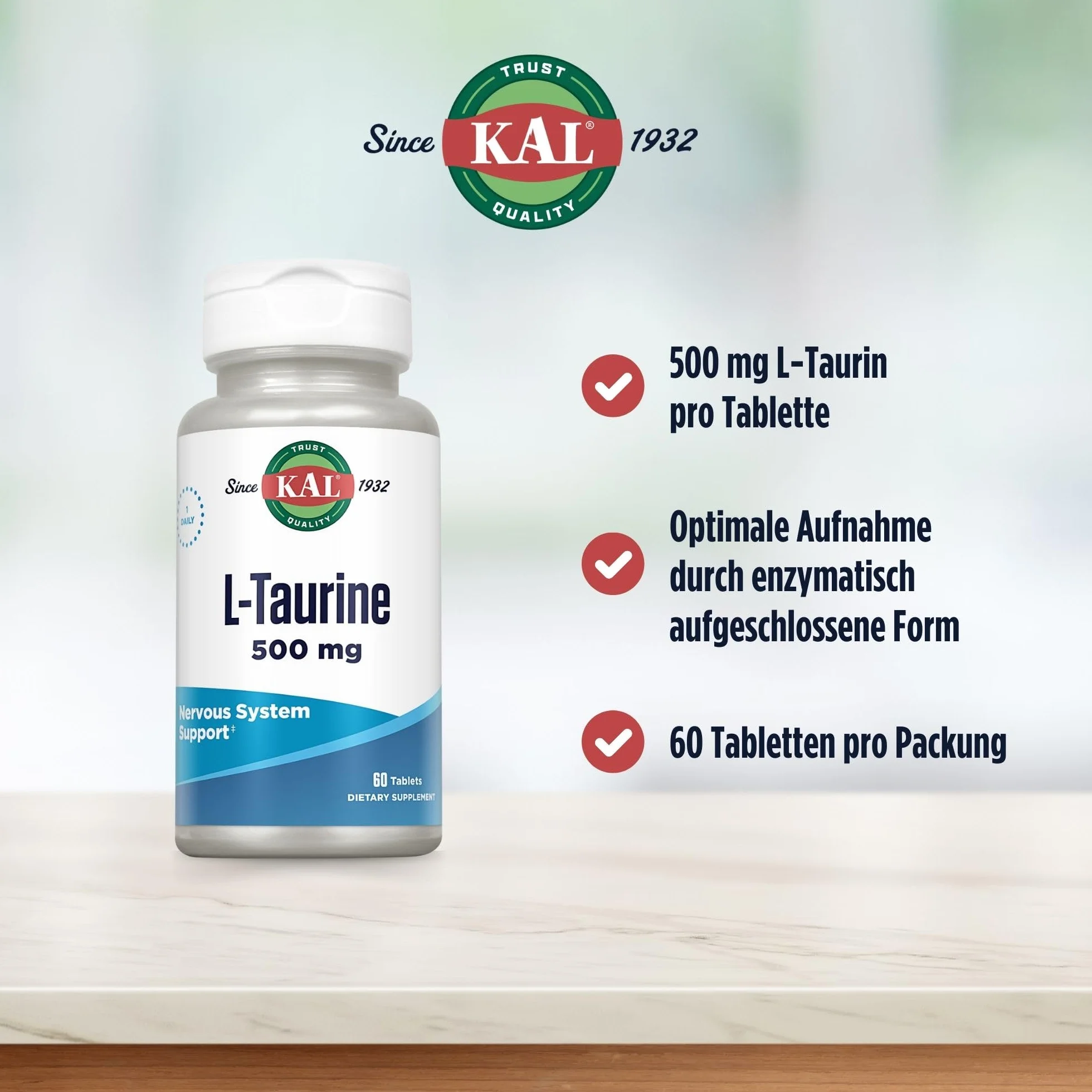 Kal - L-taurina 500 mg. - 60 compresse