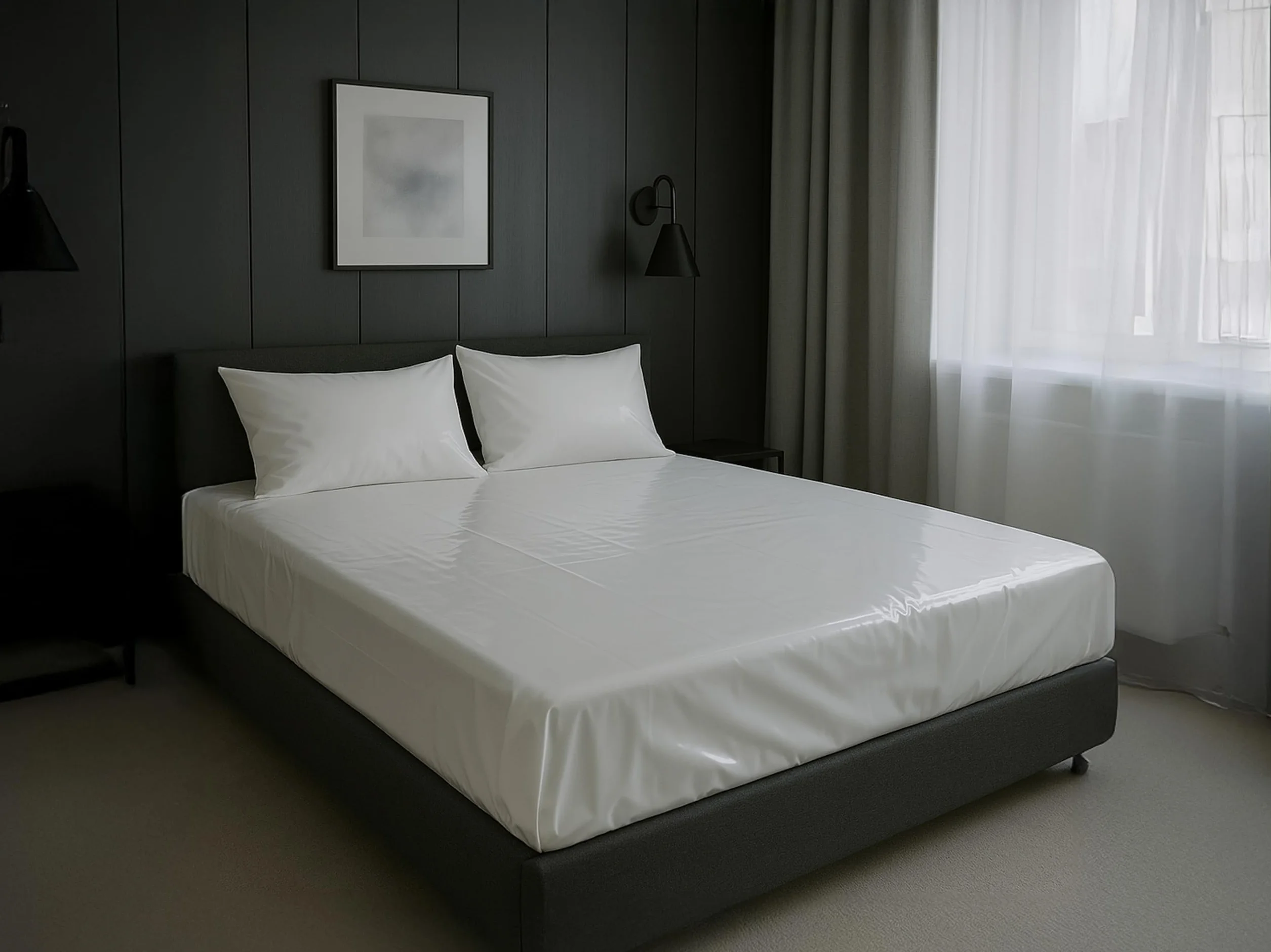 eXODA Lenzuolo da letto impermeabile bianco 200x230 cm