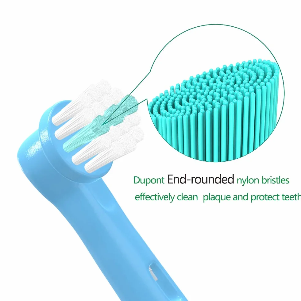 YanBan 8 pezzi Testina per spazzolino per bambini per Oral B, testine di ricambio per Braun kids spazzolino elettrico