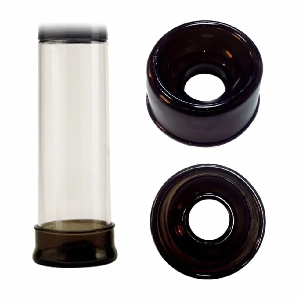 GUAINA UNIVERSALE MANICOTTO NERO PER POMPE A VUOTO SVILUPPATORE EREZIONE UOMO 3 PZ