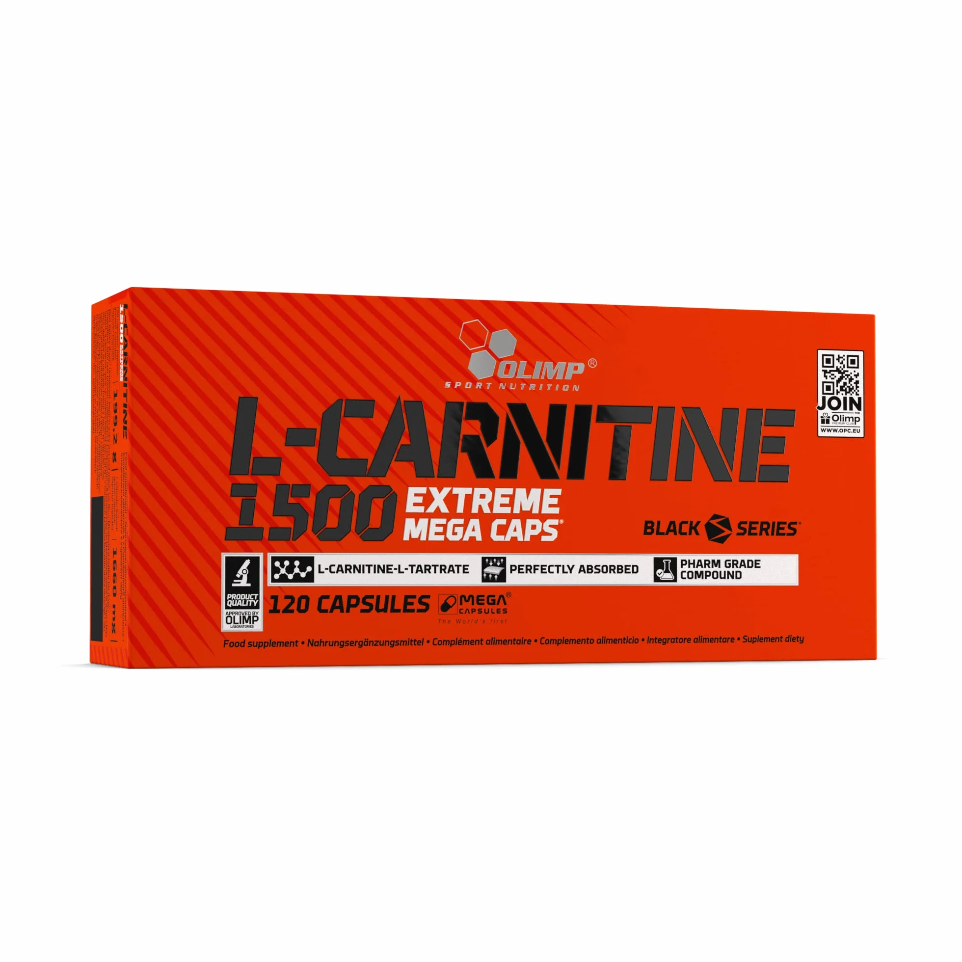 Olimp Sport Nutrition L-Carnitine 1500 Extreme Mega Caps/Mega Capsules 120 Caps