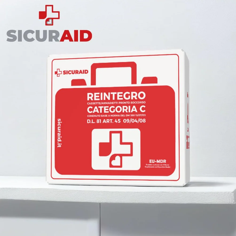 SICURAID Kit di Reintegro Pronto Soccorso Allegato 2 Gruppo C Aziende 2 Dipendenti DM 388/2003