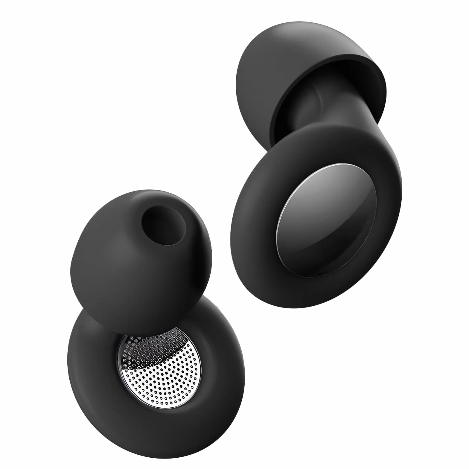 Tappi Orecchie Dormire Protezione Uditiva Silicone Auricolari Ultra Morbidi Riutilizzabili Antirumor Nero