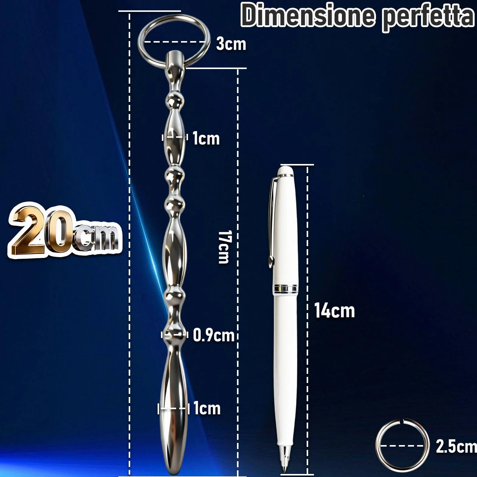 Dilatatori Uretrali 200×10mm Sonda Uretrale Uomo Plug Uretra Maschile Dilatatore Pene