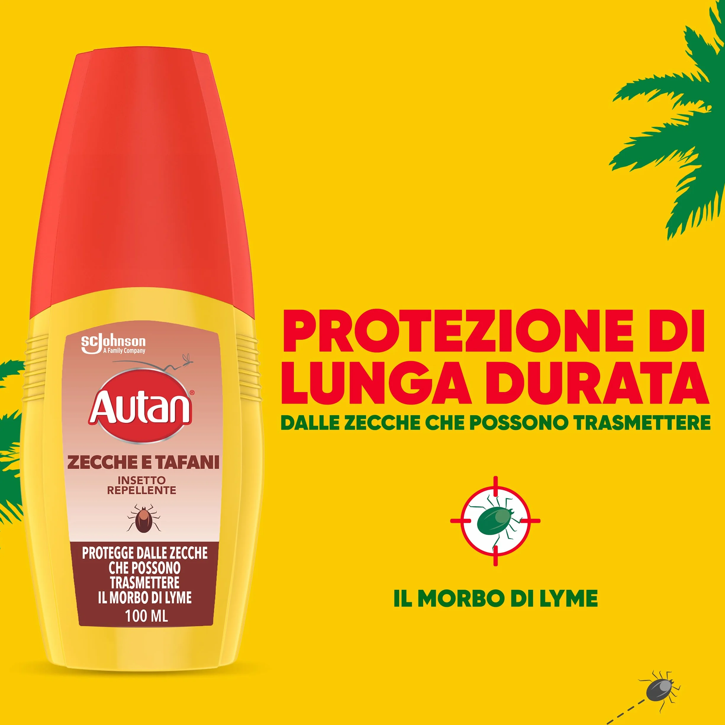 Autan Zecche e Tafani Vapo, Spray Antizecche e antizanzare Comuni, Tigre e Tropicali, Insetto Repellente, 1 Confezione da 100 ml