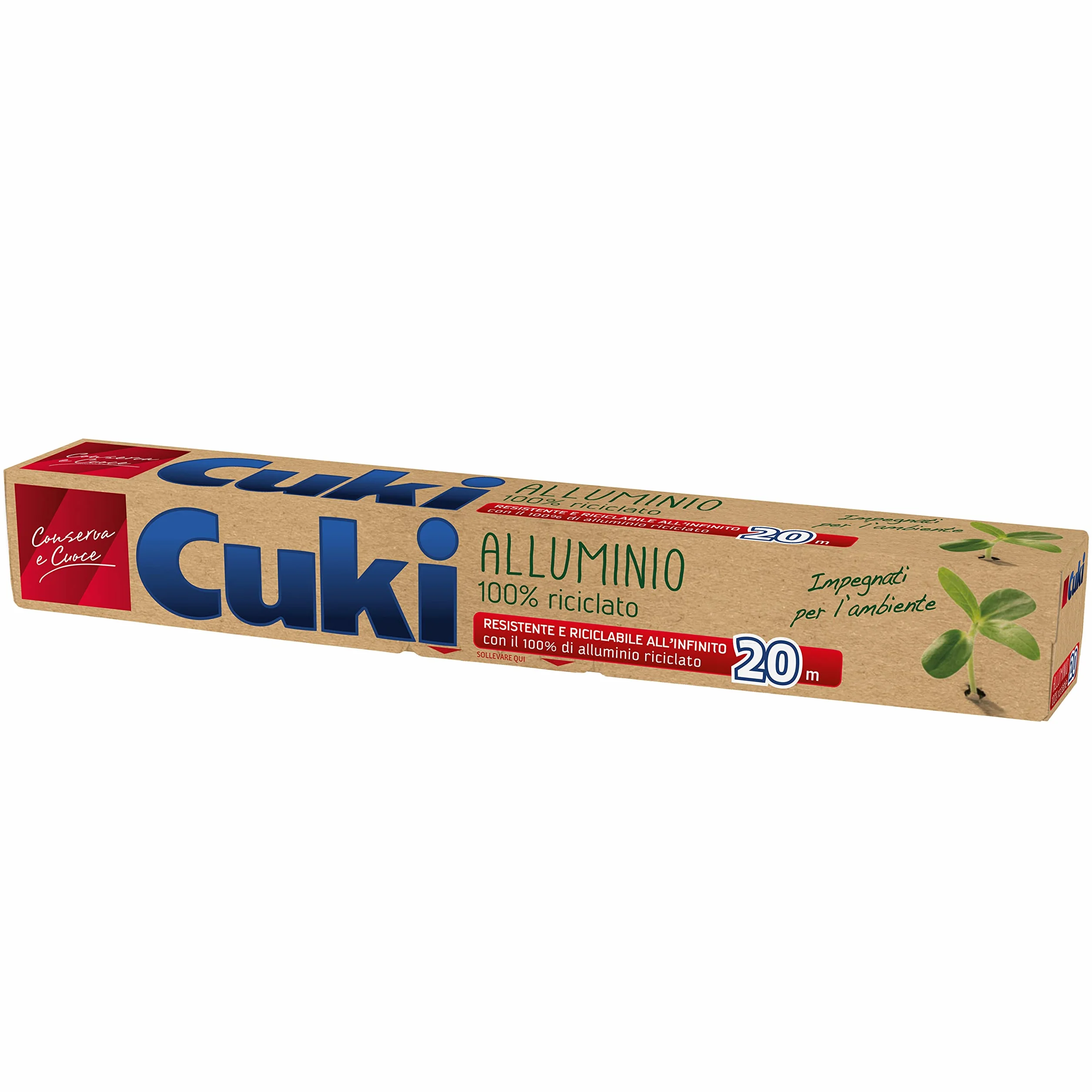Cuki Alluminio 100% Riciclato 20 Metri - 1 Confezione