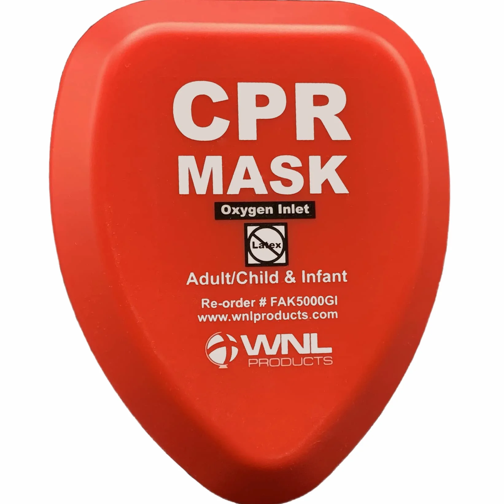 WNL Products CPR Rescue Mask Adult Child Infant Pocket Resuscitator Hard Case Kit Belt Clip