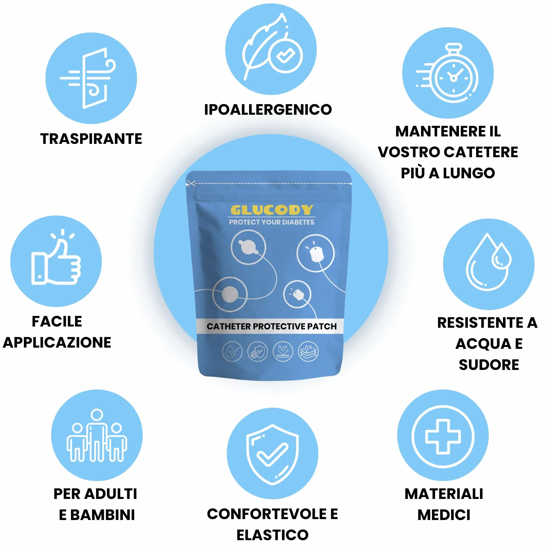 PROTETTORE DEL CATETERE (Marrone)