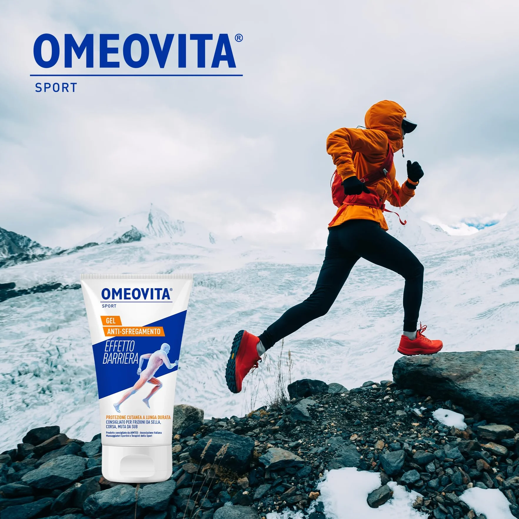 OMEOVITA SPORT Gel Antisfregamento 6 x 150 ml Barriera Protettiva Pelle