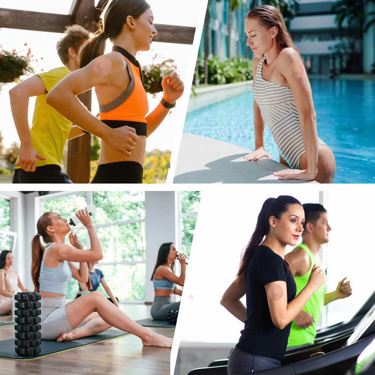 50 Pezzi Cerotti Impermeabili per Freestyle Libre 1, 2 e 3 Sensore, Toppe Adesive per Sensore Libre, Patch per Sensore Freestyle per Attività Sportive
