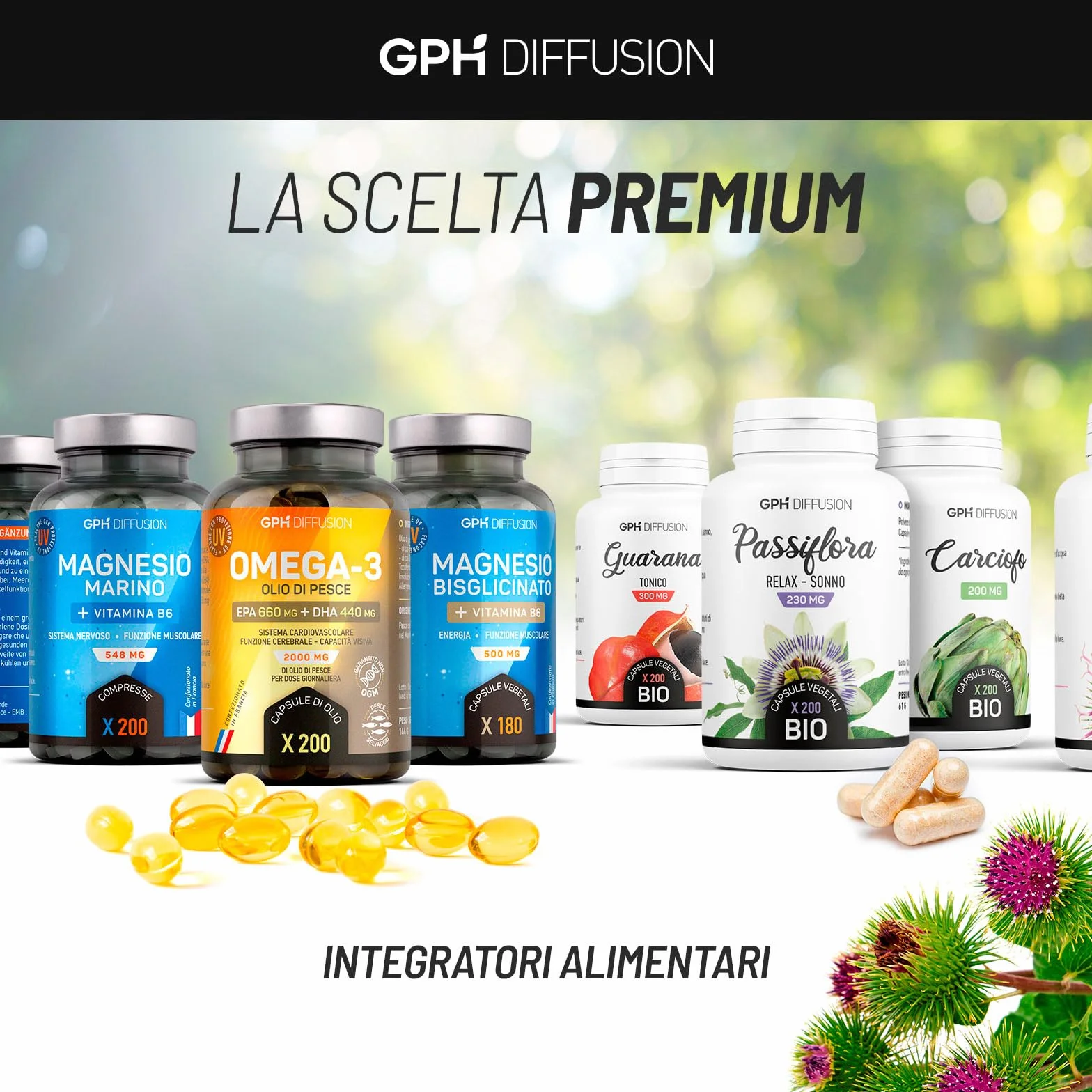 GPH Diffusion Spirulina Biologica 500mg 1000 compresse