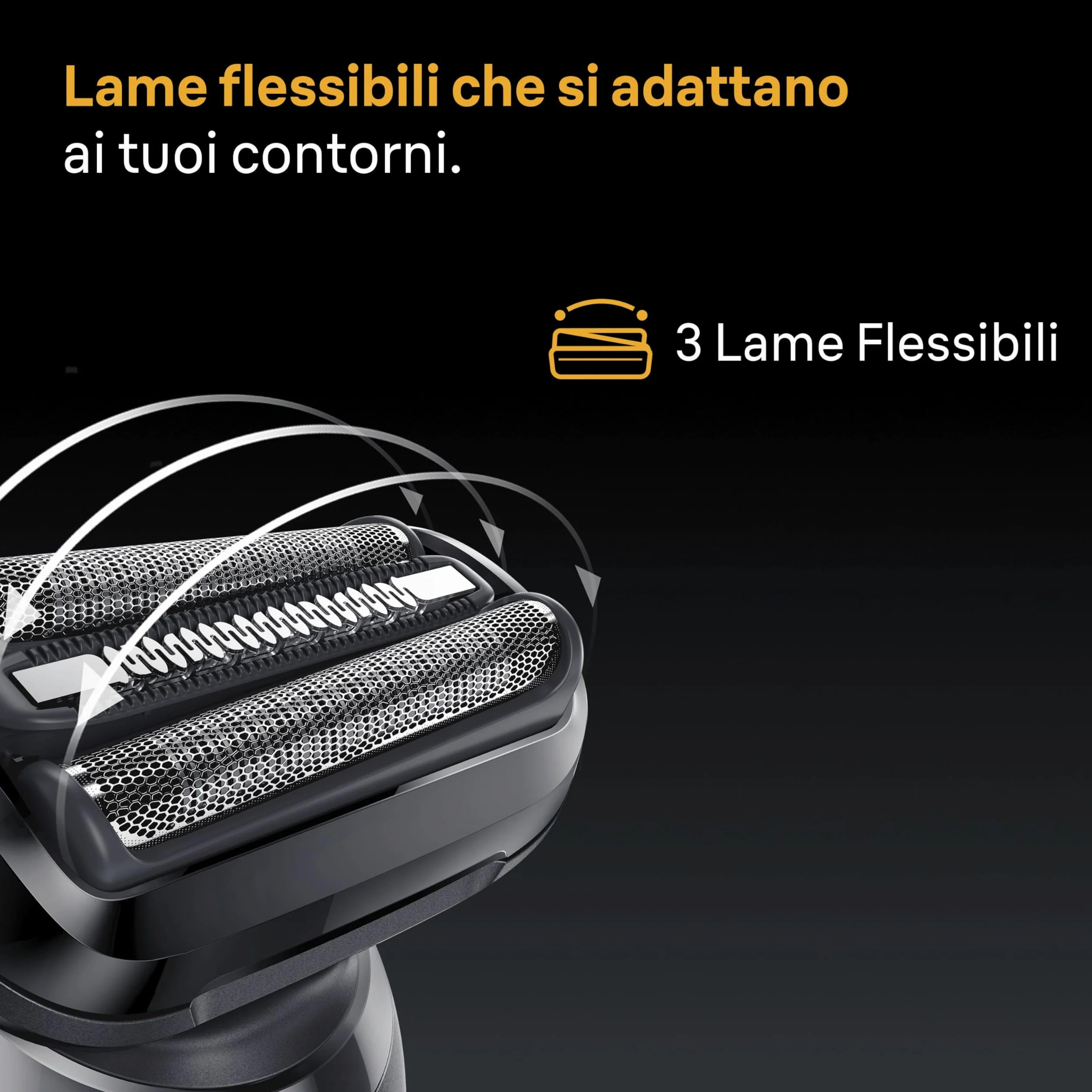 Braun Serie 5 Rasoio Elettrico Barba Wet&Dry Impermeabile Senza Fili 50 Min 52-N1650si Nero