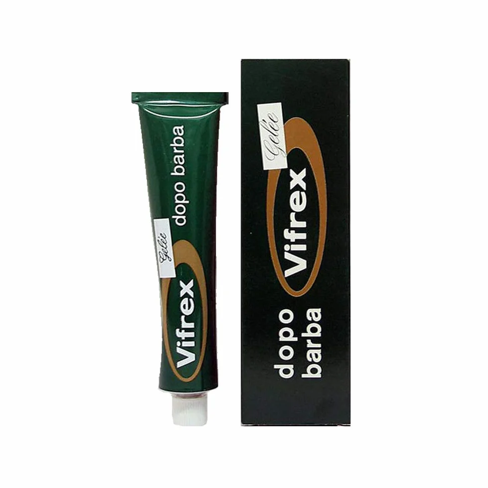 3 tubi Gel Dopo Barba Rasatura Rinfrescante idratante tonificante, emolliente Vifrex tubo da 50 ml Dermatologicamente testato