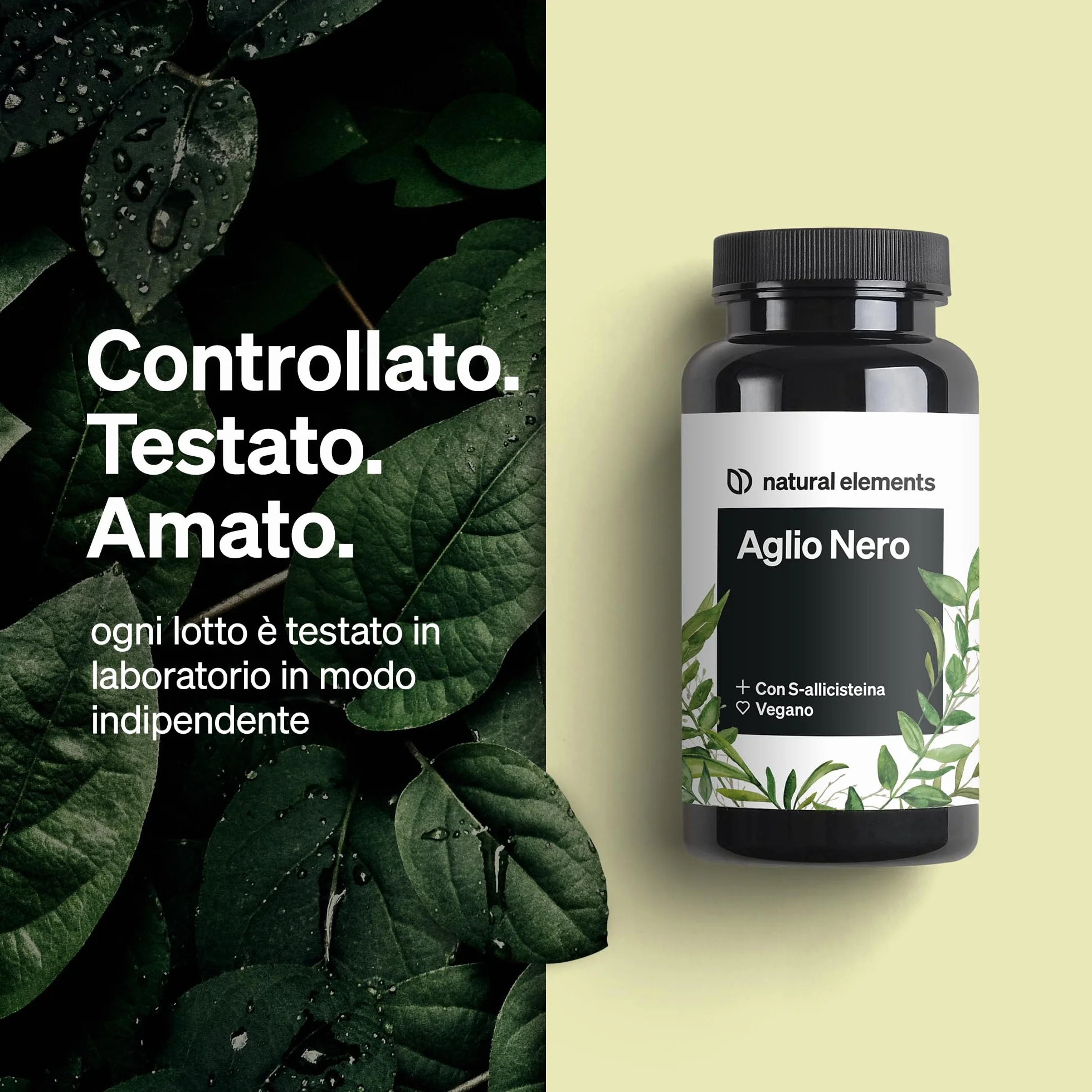 Aglio Nero – 45 capsule da 600 mg ciascuna – miracoloso bulbo con S-allicisteina – naturale, vegano, ad alto dosaggio – prodotto e testato in laboratorio in Germania