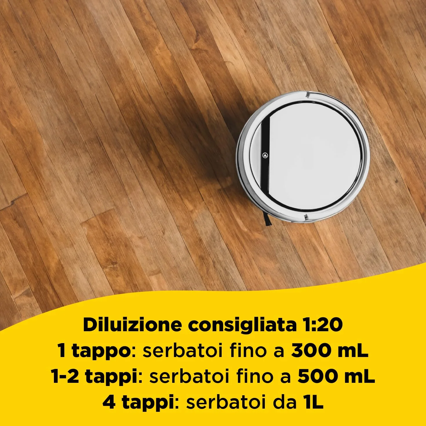 Fila ROBOSHINE Detergente per Robot Aspirapolvere Lavapavimenti 1L