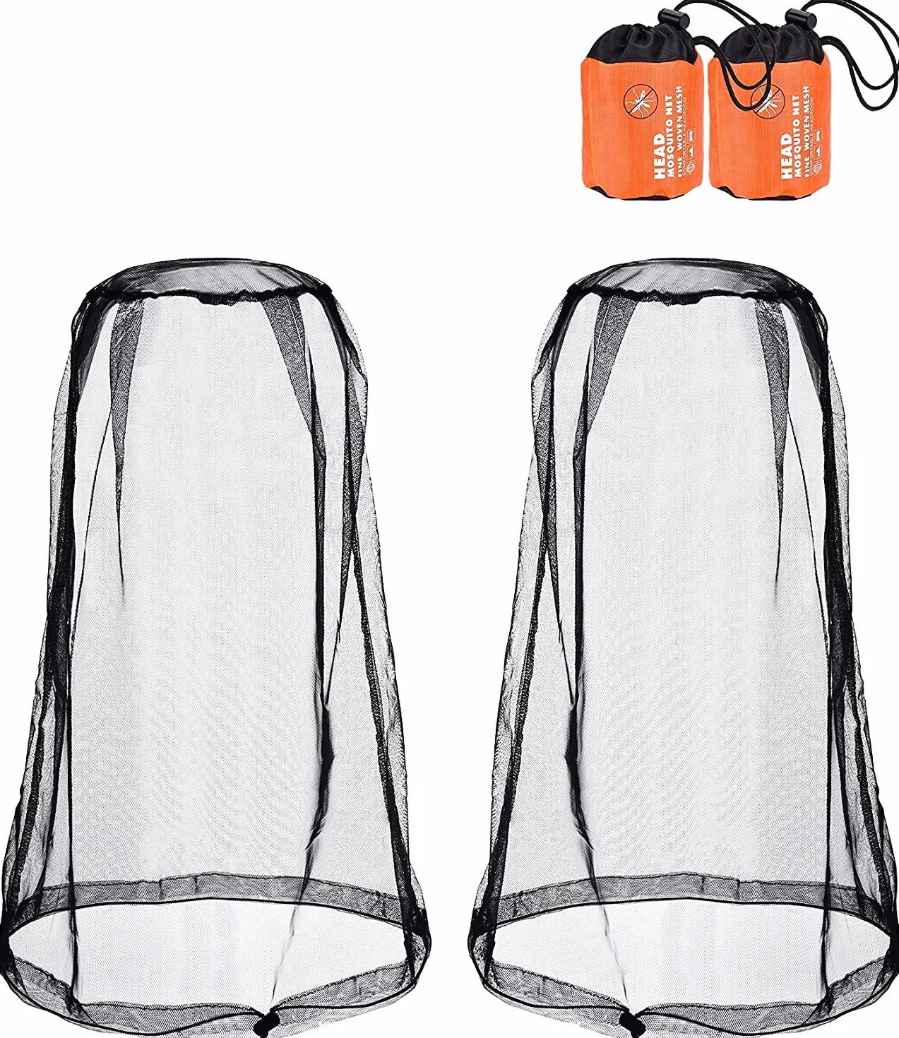 eBoot 2 Pack Head Net Face Mesh Head Cover for Outdoor Protection from Mosquitoes and Flies