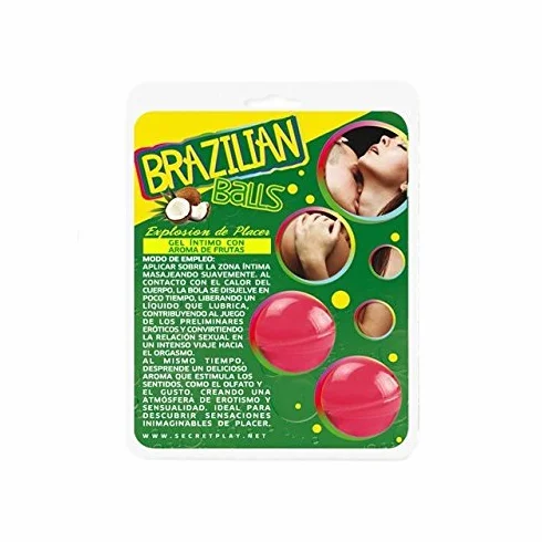 SECRETPLAY - BRAZILIAN BALLS FRESAS SET 2 BOLAS