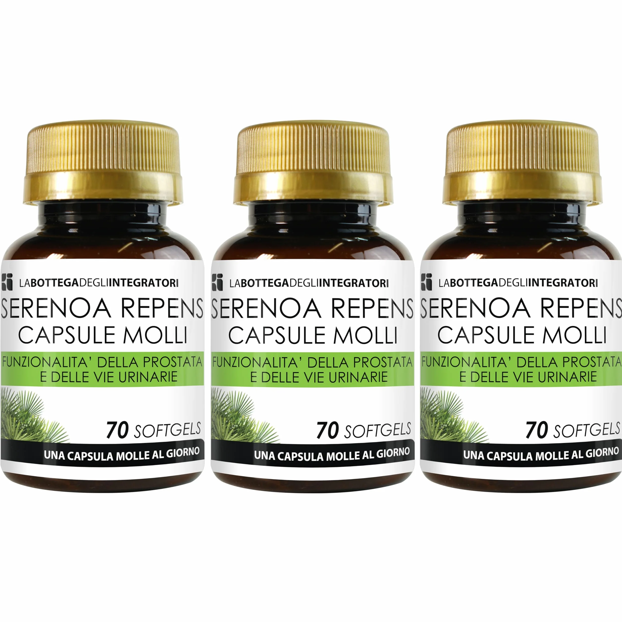 SERENOA REPENS 320 MG TITOLATO AL 90% 210 SOFTGELS CAPSULE MOLLI PER PROSTATA E VIE URINARIE