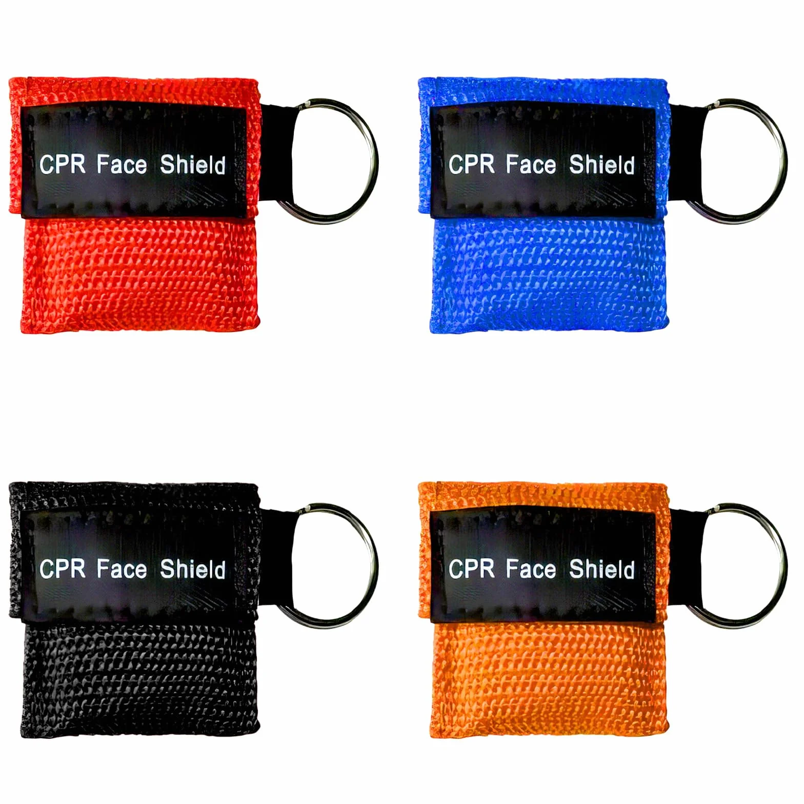 Maschera di respirazione Primo Soccorso 4 PCS CPR Face Shield Adulti Bambini Emergenza