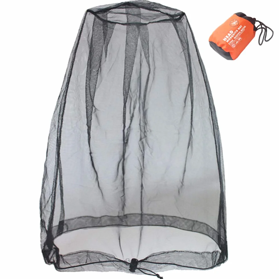 Cinco Head Net Mesh Rete per insetti Aggiornata dimensioni maggiori zanzare Bug No See Ums