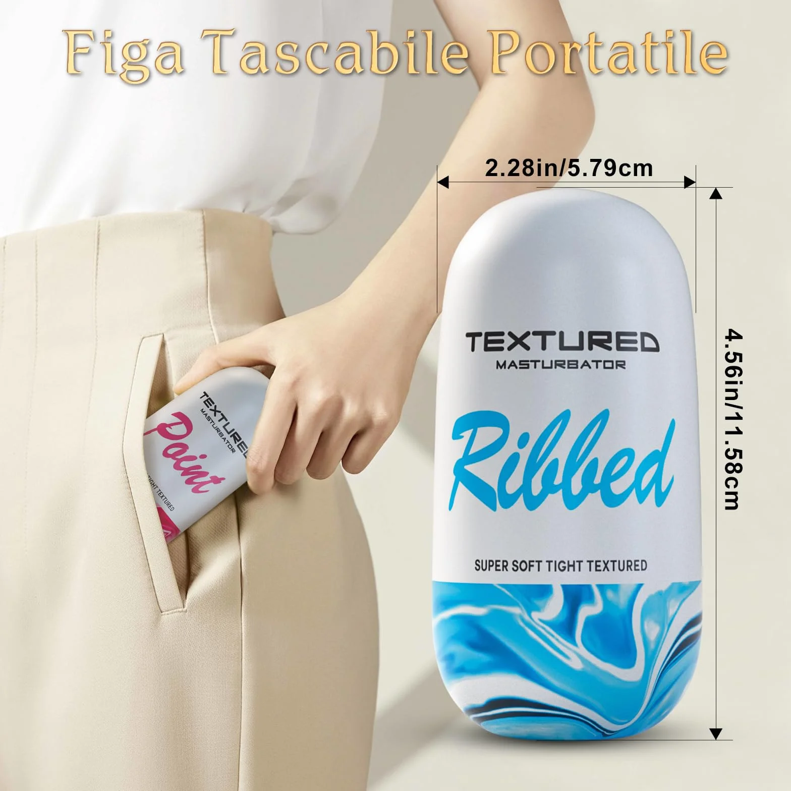 Uovo Masturbatore Uomo Sex Toys - 3 Uova Realistico Masturbatori Maschili Ultra Elastico Toy con 3D Vagina Finta, Pompino Pene Giocattoli Sessuali Tascabili Portatili Manuale Objet per Uomini