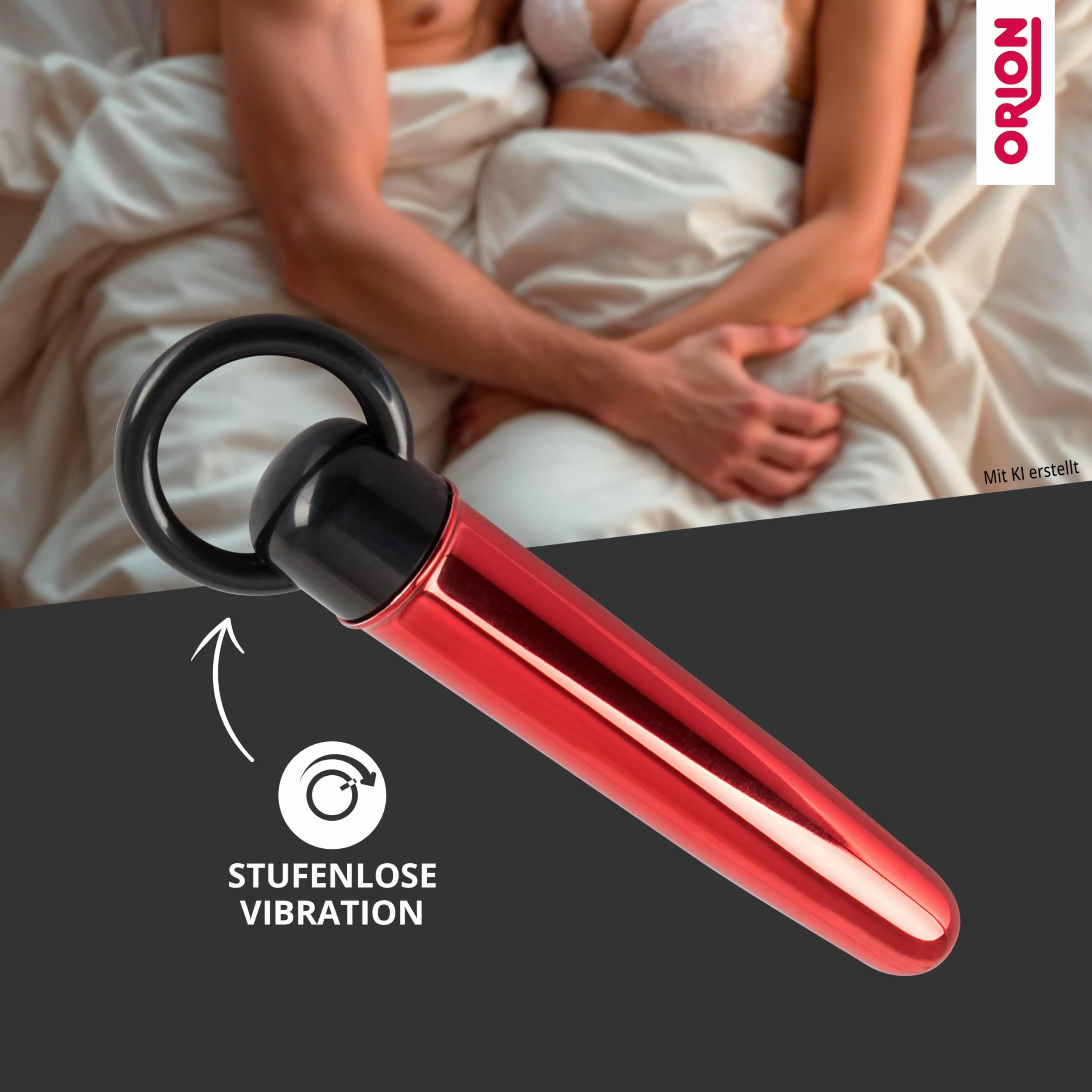 Orion Vibrator Vibe – stimolatore liscio per donne, vibratore discreto dal design metallico, semplice massaggiatore da portare con sé.