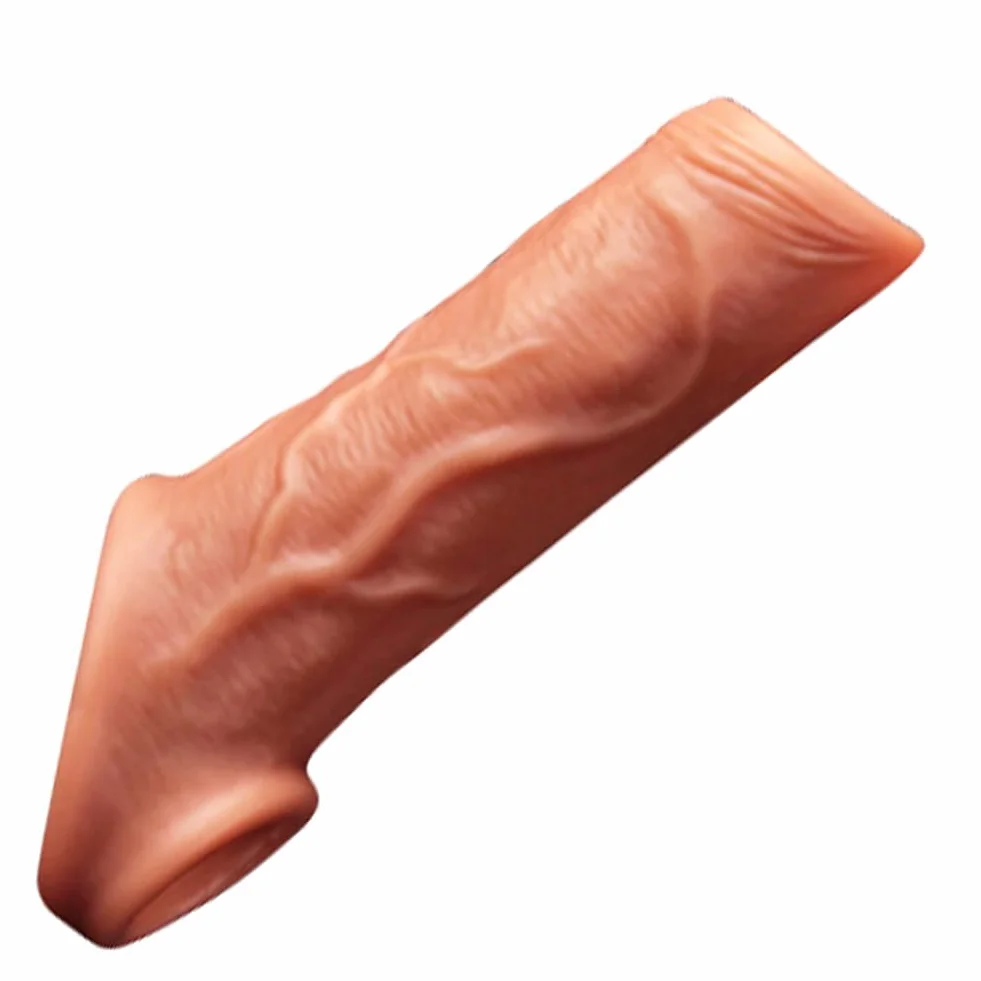 Guaina Fallica Anello per Pene, Estensore Prolunga Allungamento Maschile, Sex Toys per Coppia