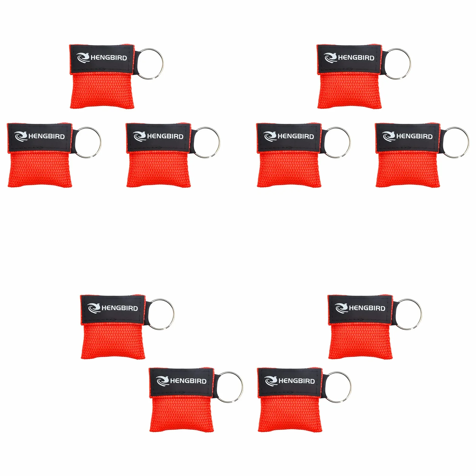 HENGBIRD Masechera di respirazione CPR Face Shield primo soccorso maschere respiratorie adulti bambini rosso 30